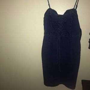 Denim blue lady dress